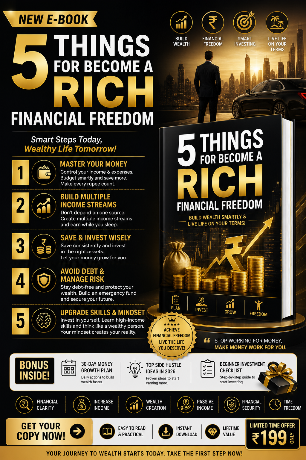 5 Powerful Steps to Achieve Financial Freedom cover